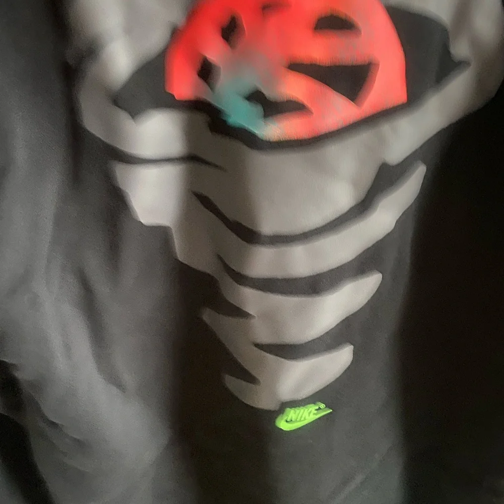 Jordan Black Hoodie with Neon Pink and Neon Yellow‎ Accents